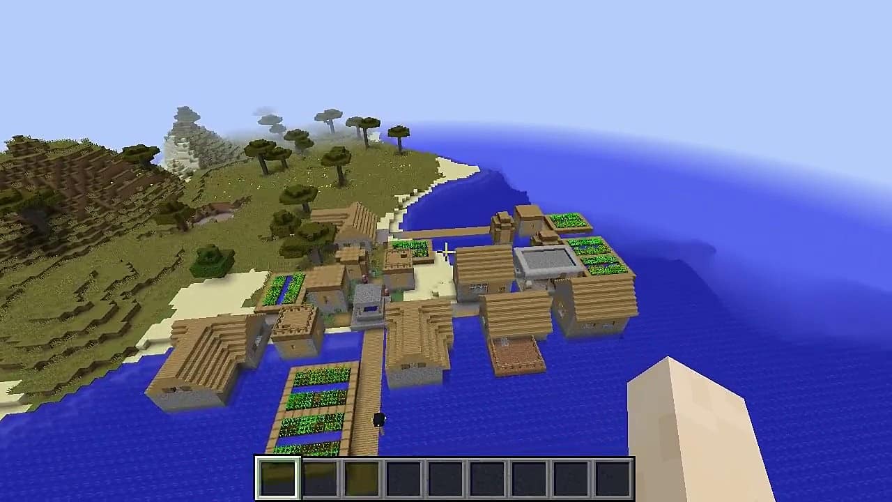 seed for giant village in minecraft mac 1.12